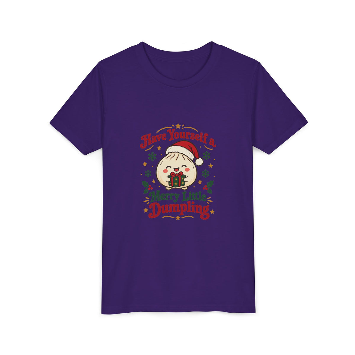 Have Yourself a Merry Little Dumpling Christmas Youth T-Shirt