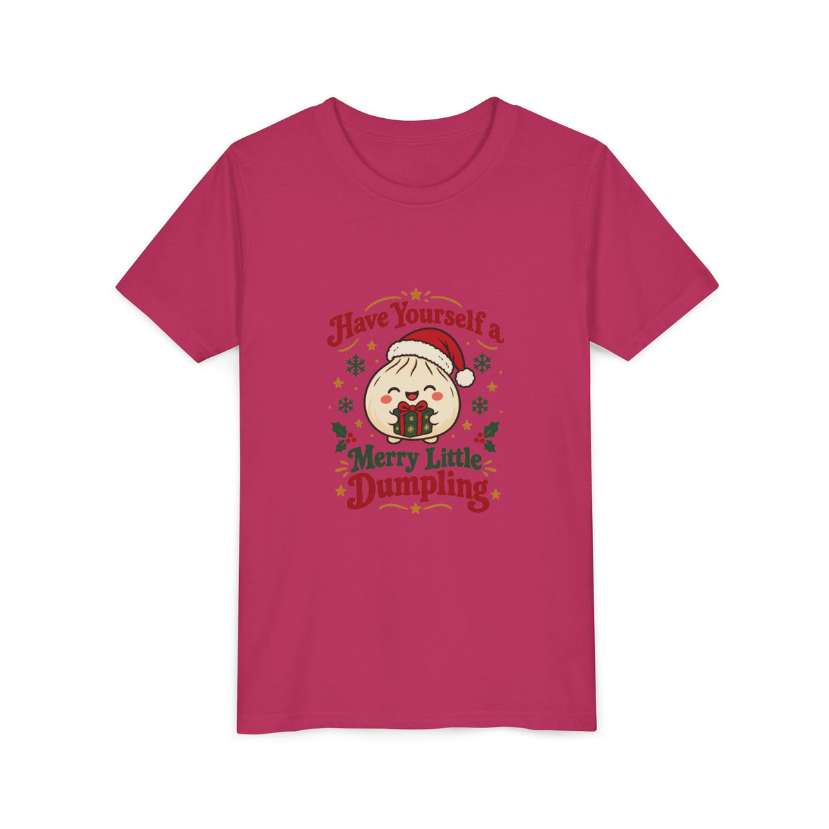 Have Yourself a Merry Little Dumpling Christmas Youth T-Shirt